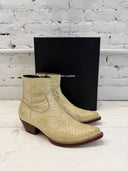 SAINT LAURENT LUKAS PYTHON BOOTS