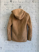 A/W 2016 BALMAIN HOODED SHEARLING MOUTON COAT