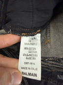 BALMAIN WASHED BIKER PANTS