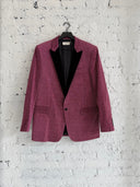 F/W 2014 SAINT LAURENT PINK GLITTER BLAZER
