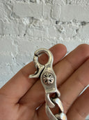 CHROME HEARTS CUBAN LINK KEYCHAIN WITH DOUBLE DAGGER PENDANT