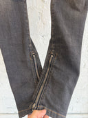 BALMAIN WASHED BIKER PANTS