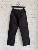 CHROME HEARTS NYLON LEATHER CROSS PATCH CARPENTER PANTS