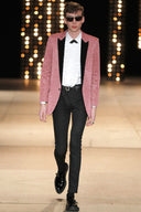F/W 2014 SAINT LAURENT PINK GLITTER BLAZER