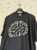 1990s CRASS ASYLUM ‘JESUS DIED FOR HIS OWN SINS’ TEE