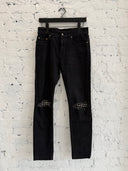 SAINT LAURENT D02 STUDDED KNEE JEANS