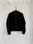 A/W 2016 SAINT LAURENT ‘MUSIC NOTE’ VELVET TRUCKER JACKET