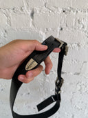 ERD DOUBLE ROSE BUCKLE BLACK BELT