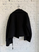 ANN DEMEULEMEESTER DOUBLE BREASTED WOOL COAT