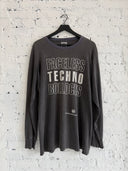 1993 RISING HIGH RECORDS ‘FACELESS TECHNO BOLLOCKS’ L/S TEE