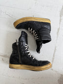 2006 RICK OWENS BLACK LEATHER ‘DUNKS’