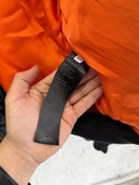 BALENCIAGA LEATHER HOODED BOMBER JACKET