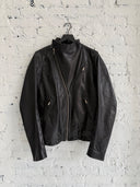 S/S 2011 RICK OWENS ‘ANTHEM SAFARI’ ASYMMETRICAL LEATHER JACKET