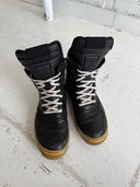 2006 RICK OWENS BLACK LEATHER ‘DUNKS’