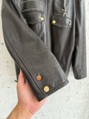 MARKING DISTANCE ‘POLICE’ LEATHER JACKET