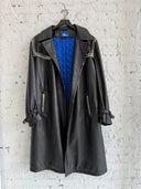 MARKING DISTANCE ‘HORNBALL’ LEATHER TRENCH COAT