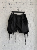 RICK OWENS ‘THOMAS’ WAXED MEGALACE BOXER SHORTS