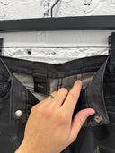 S/S 2004 DIOR ‘STRIP’ WAXED DISTRESSED DENIM