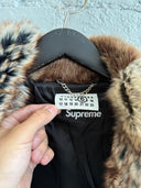 SUPREME X MM6 PATCHWORK FUR COAT