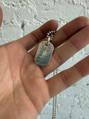 CHROME HEARTS CEMETERY CROSS DOG TAG