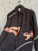 A/W 2001 YOHJI YAMAMOTO ‘CONCERTINA’ BUTTON UP SHIRT