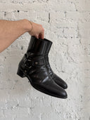 SAINT LAURENT ‘WYATT’ HARNESS BOOTS