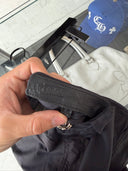 CHROME HEARTS NYLON LEATHER CROSS PATCH CARPENTER PANTS