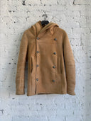 A/W 2016 BALMAIN HOODED SHEARLING MOUTON COAT