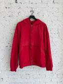 BALENCIAGA TAPE LOGO ZIP UP HOODIE