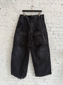 BALENCIAGA DISTRESSED BAGGY CARGO PANTS