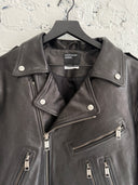 A/W 2023 ERD ‘ROSE BUCKLE’ LEATHER BIKER JACKET