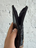 CHROME HEARTS PATENT LEATHER LEOPARD FLEUR GLASSES CASE