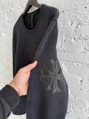 CHROME HEARTS TRIPLE CROSS PATCH CREWNECK