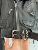 CHROME HEARTS JJ DEAN LEATHER BIKER JACKET