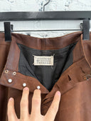 A/W 2001 MAISON MARGIELA ‘ANATOMICAL’ RAW COWHIDE LEATHER PANTS