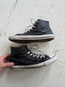CHROME HEARTS BLACK LEATHER CONVERSE