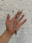 CHROME HEARTS CUBAN LINK KEYCHAIN WITH DAGGER