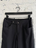CHROME HEARTS LEATHER TRIMMED SUIT TROUSERS