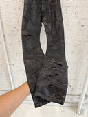 S/S 2004 DIOR ‘STRIP’ WAXED DISTRESSED DENIM
