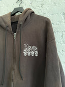 1990s MISFITS THRASHED ZIP UP HOODIE