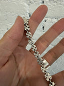 CHROME HEARTS TINY CROSS FLOODED BRACELET