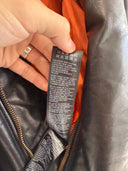 BALENCIAGA LEATHER HOODED BOMBER JACKET