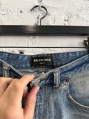 BALENCIAGA DENIM ‘SKATER’ SHORTS