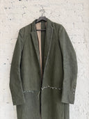 F/W 2017 RICK OWENS ‘GLITTER’ TWILL TRENCH COAT