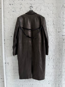 RICK OWENS LEATHER COAT
