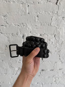 ANN DEMUELEMEESTER BLACK STUDDED BELT