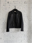 F/W 2015 SAINT LAURENT MULTI ZIP LEATHER JACKET