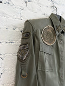 S/S 2010 BALMAIN PADDED SHOULDER MILITARY SHIRT