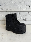 BALENCIAGA BLACK CANVAS STRIKE BOOT