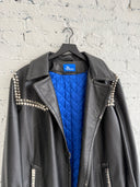 MARKING DISTANCE ‘HORNBALL’ LEATHER TRENCH COAT